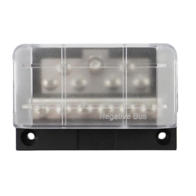 Dc32V 100A Car Marine 12 Way Negative Bus Bar Modular Power Distribution Block Terminals For Atp Truck Rv 6Way Fuse Block
