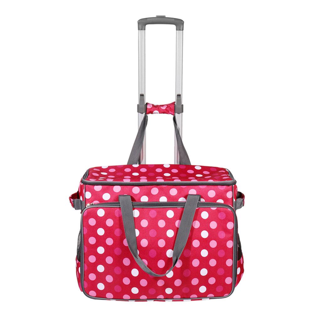 Sac chariot pour Machine à coudre | Sac à roulettes, pour Machine à coudre, robuste, Nylon, à large ouverture, rapide