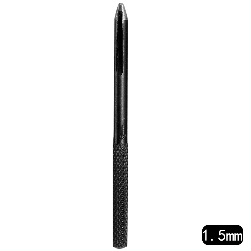 Lmdz stansning læder hul hul rund stål læder håndværk hul hul hul metal pakninger plast gummi værktøj 1mm-10mm: 1.5mm