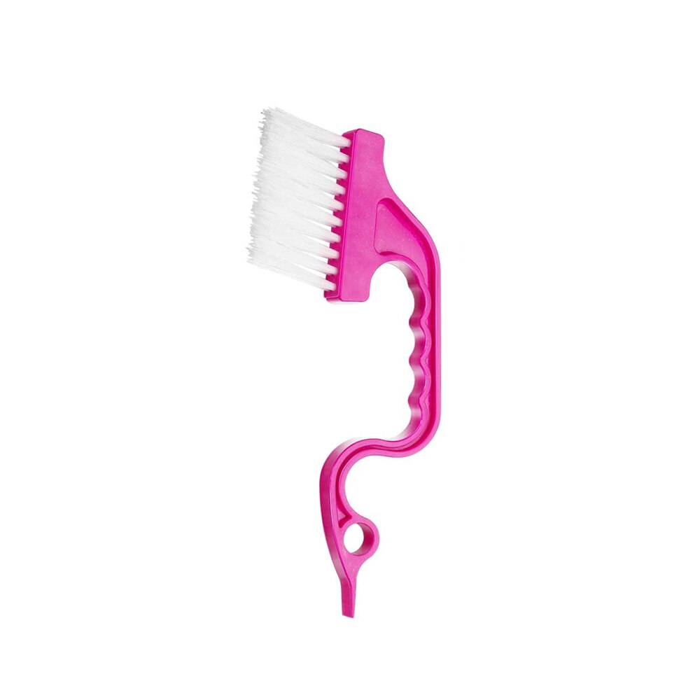 3 Colors Window Groove Cleaning Brush Swan Shape Scraper Brush Sill Crevice Cleaner Household Cleaning Brush Kitchen Clean Tools: Pink