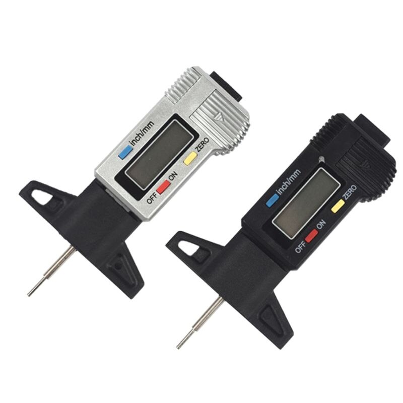 Car Tyre Tire Tread Depth Tester Gauge Digital LCD Display Caliper Measurer Tool Q1JB