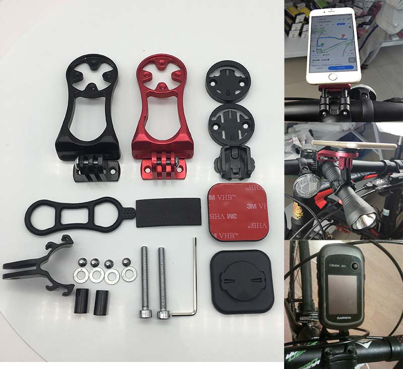 Cykelfäste frammonteringshållare för telefon, garmin, bryton, cateye, igpsport cykel gps dator, strålkastare, kamera gopro hero