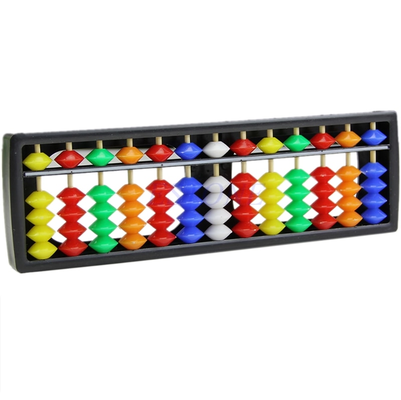 Draagbare Rekenen Soroban W/Kleurrijke Kralen Wiskunde Berekenen Tool Abacus
