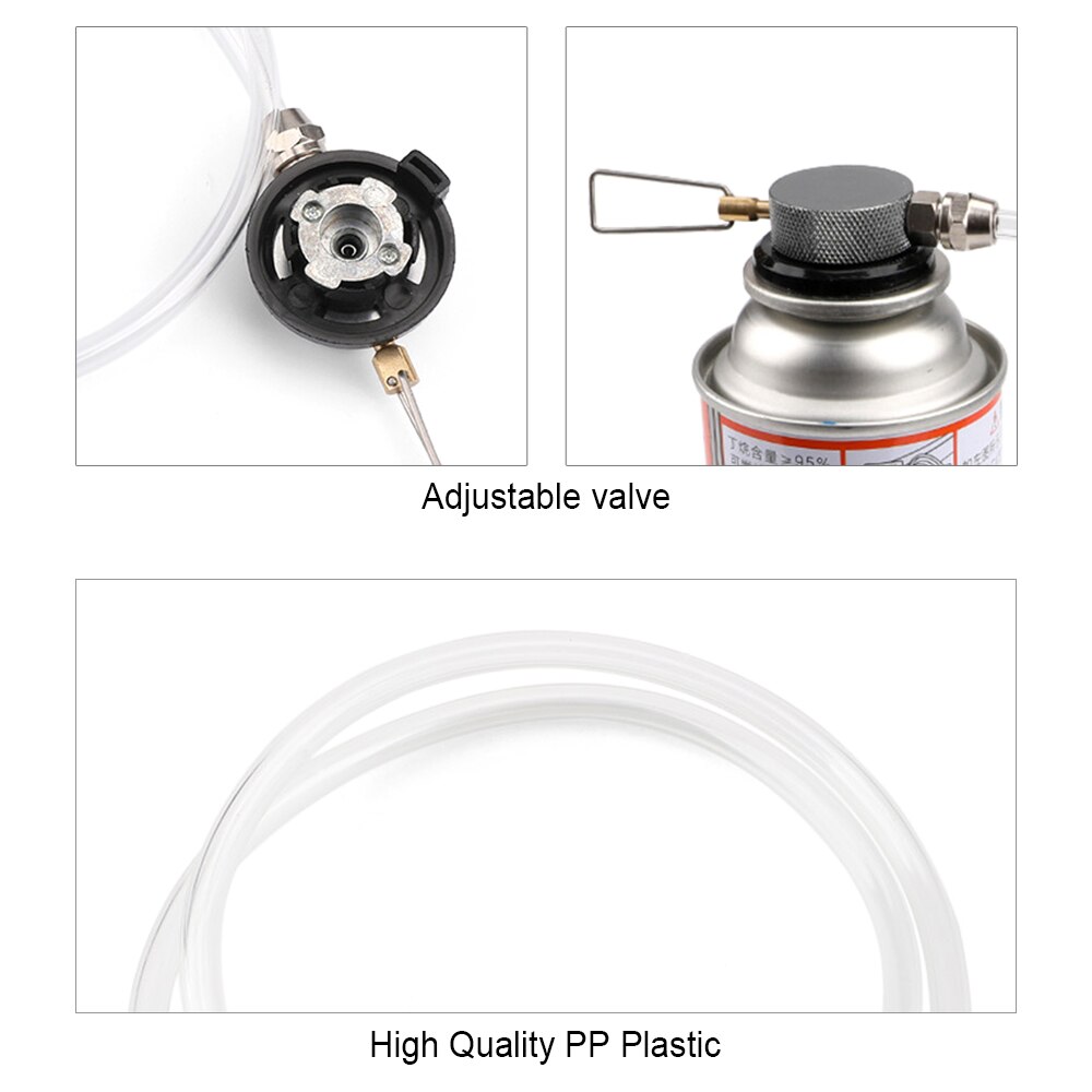 Outdoor Stove Gas Adapter Propane Gas Refill Valve Gas Refilling Connector Camp Tank Adapter Stove Accessory Camping Equipment