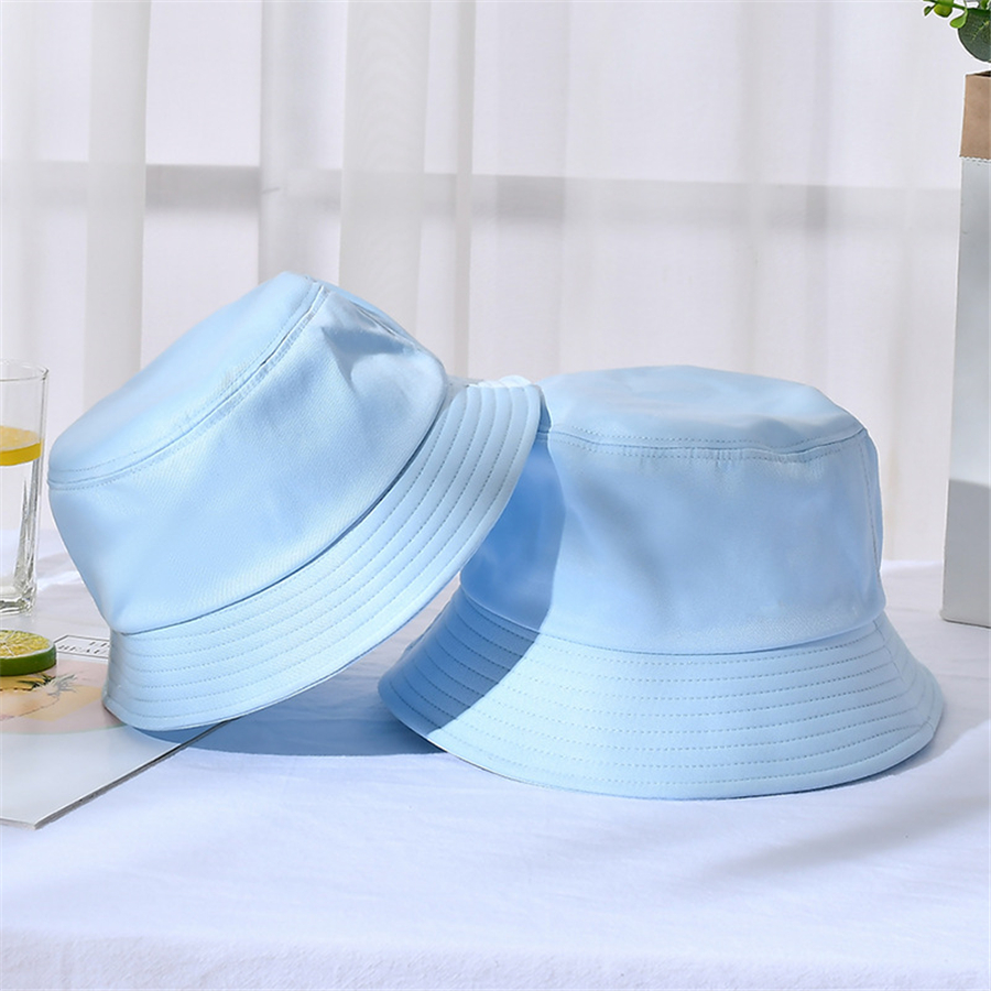 Nuovi cappelli a secchiello in cotone Unisex donna estate protezione solare cappello Panama uomo colore puro Sunbonnet fedora cappello da pescatore all&#39;aperto cappello da spiaggia