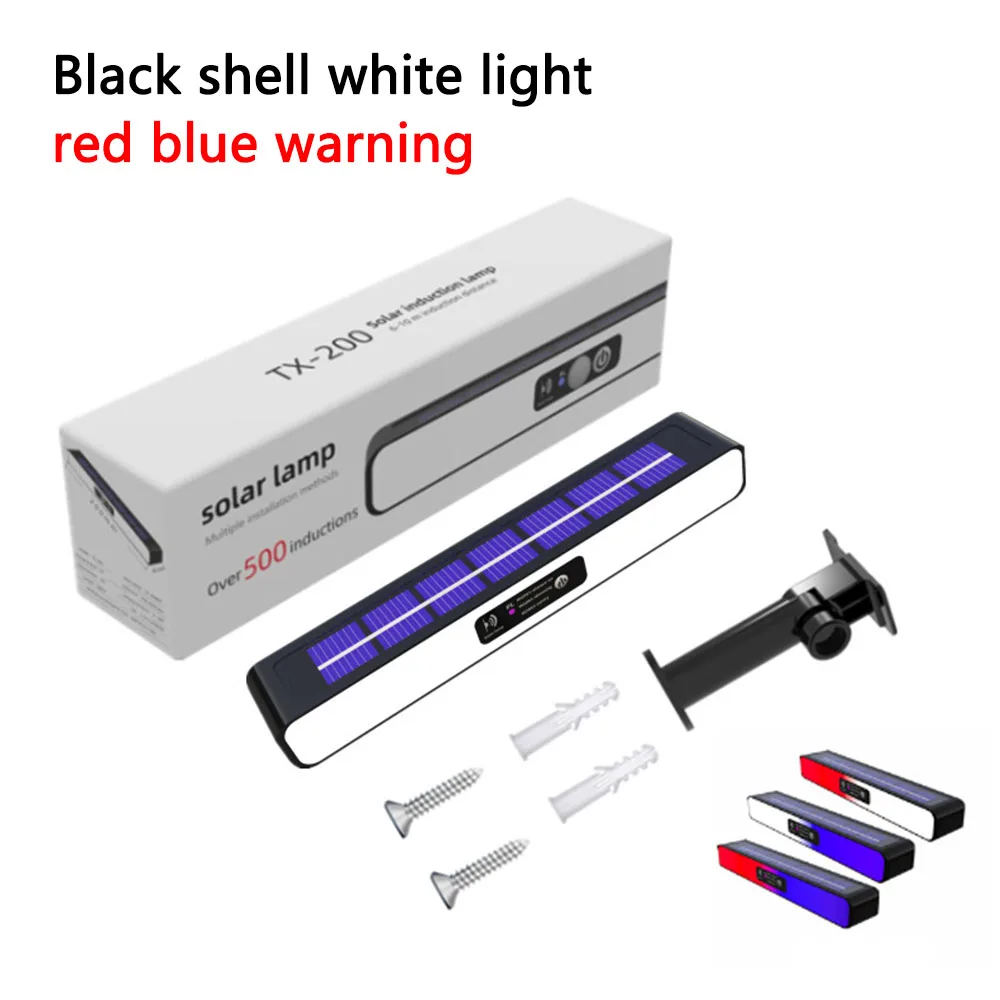 Luz LED de pared Solar, linterna impermeable de 3 modos, lámpara Solar externa, antorcha para escalera, Garde, garaje, iluminación de emergencia para exteriores: Rosa