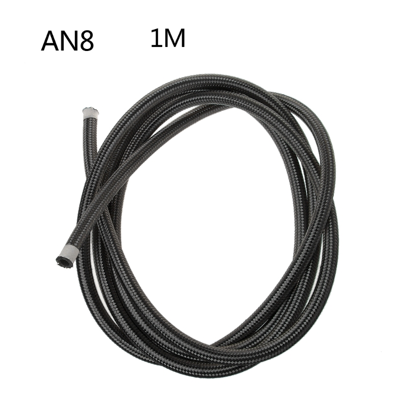 1M Nylon Staal Gevlochten Brake Gas Olie Brandstofslangen AN4 AN6 AN8 AN10: 8