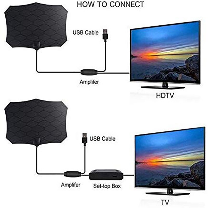 300 miles 4k 1080p digital hdtv indendørs tv antenne med forstærker signal booster tv radius surf fox antenne hd mini antenner aeri