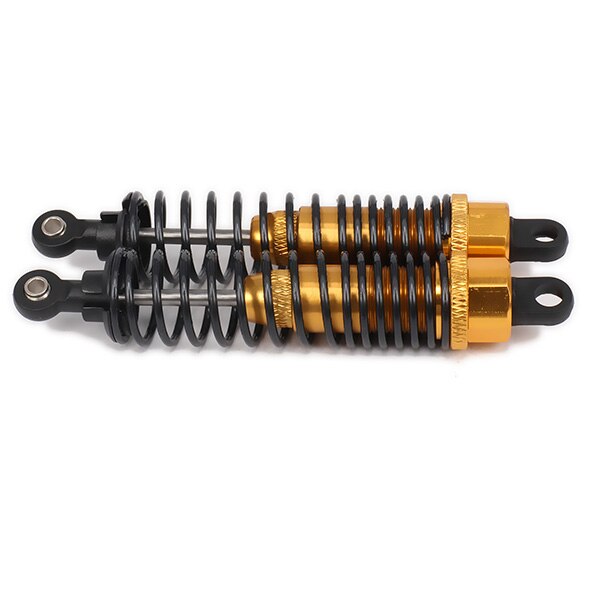 Oil filled Style adjustable 98mm alloy aluminum shock absorber damper for rc car 1/10 buggy truck RCAWD hop-up parts Hsp 2PCS: Yellow