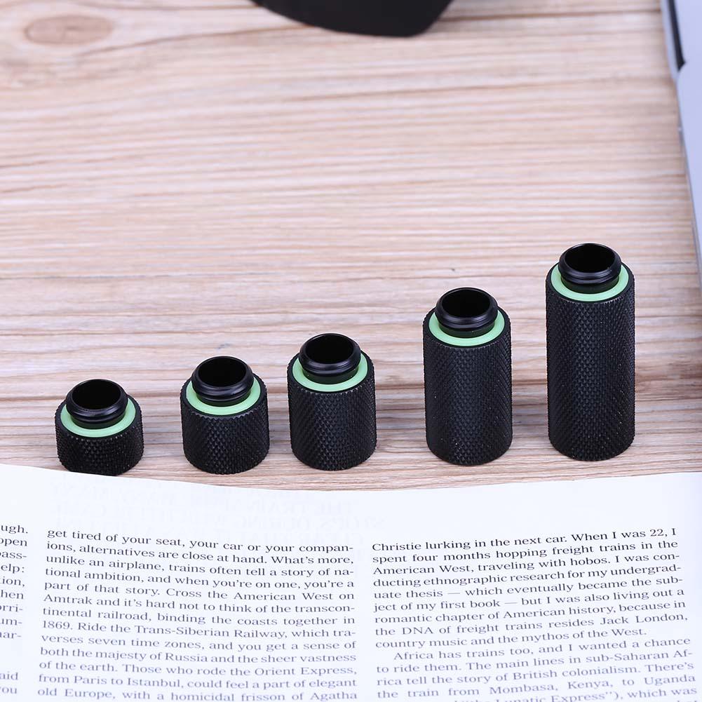 G1/4 Thread Water Cooling Tube Base Chrome Plated Tube Extender for PC Water Cooling System Accessories 10/15/20/30/40mm