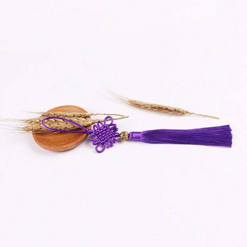 2PC Gold Beads Chinese Knot Tassel Home Textile Curtain Garment Sewing Macrame Decoration Pendant DIY Jewelry Accessories