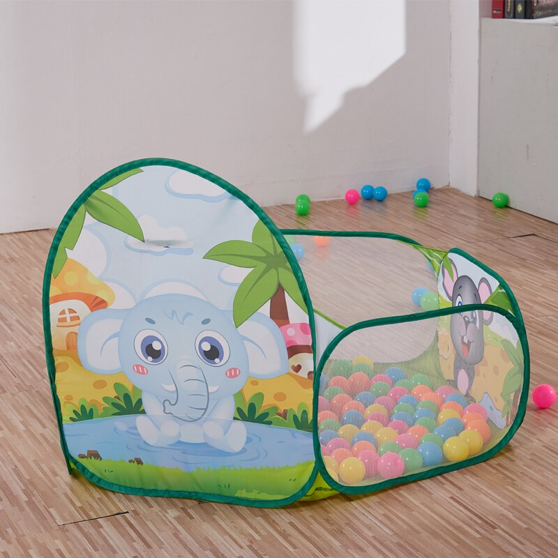 3pcs/set Green Animal Foldable Toy Tents Baby Sports Play Balls House Indoor Outdoor Portable Kids Tent Children Toy Balls Pool