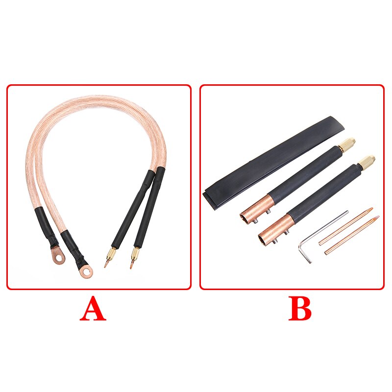 DIY Spot Welding Machine Accessories Copper Handheld Spot Welding Pen Hole Terminal Connector/Electric Welding Pen A/B