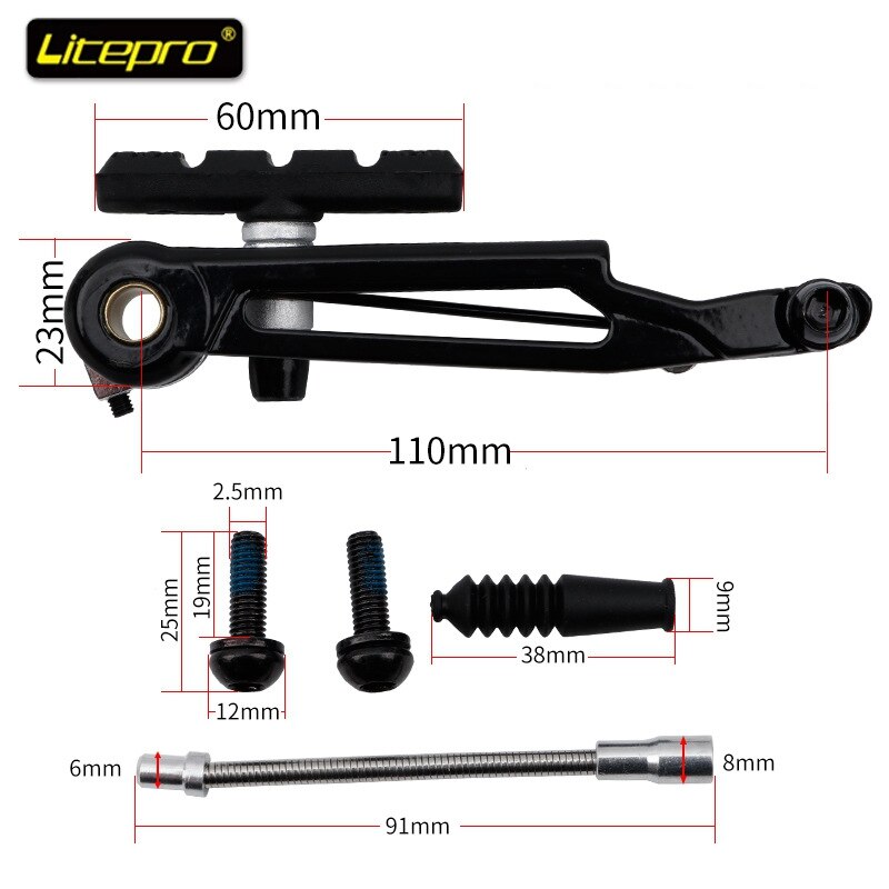 Litepro Bicycle Aluminum Alloy V Brake Folding Bike Long Arm Caliper