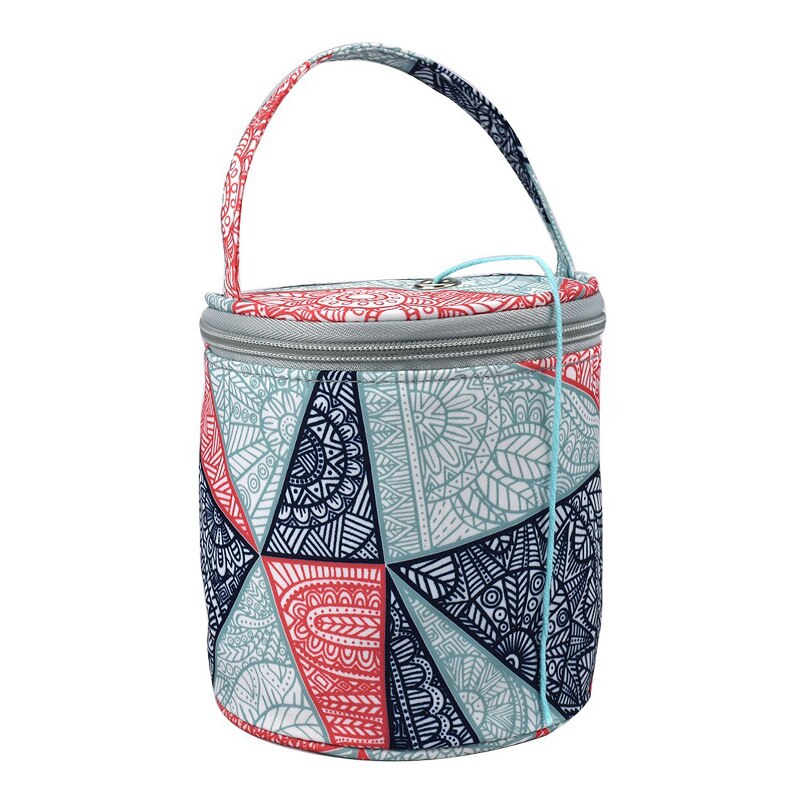 Neue Garn Häkeln Gewinde Lagerung Tasche Runde Gestrickte Wolle Taschen Reise Organizer Lagerung Tasche NäHenne Werkzeuge Zubehör: 03