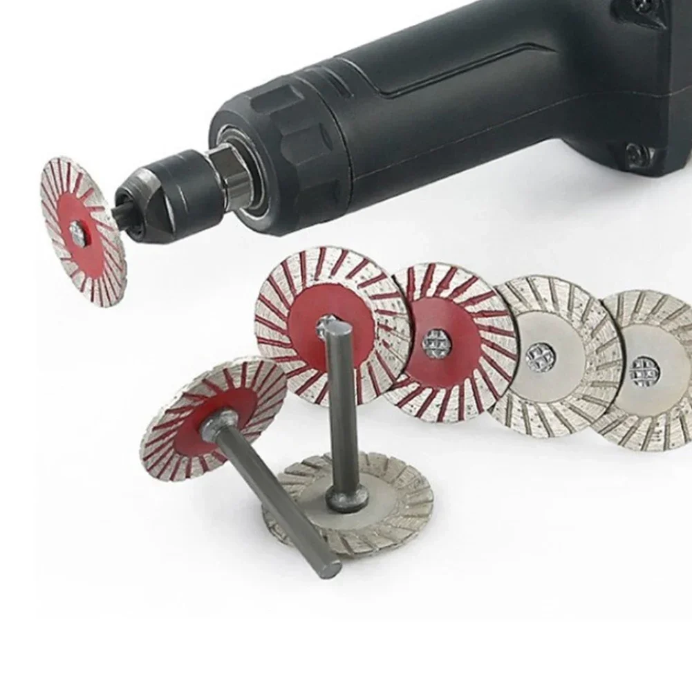 1pc x 6mm skaft rundsavklinge træ metal sten skæreskiver med dorn til træ metal sten granit marmor skæring