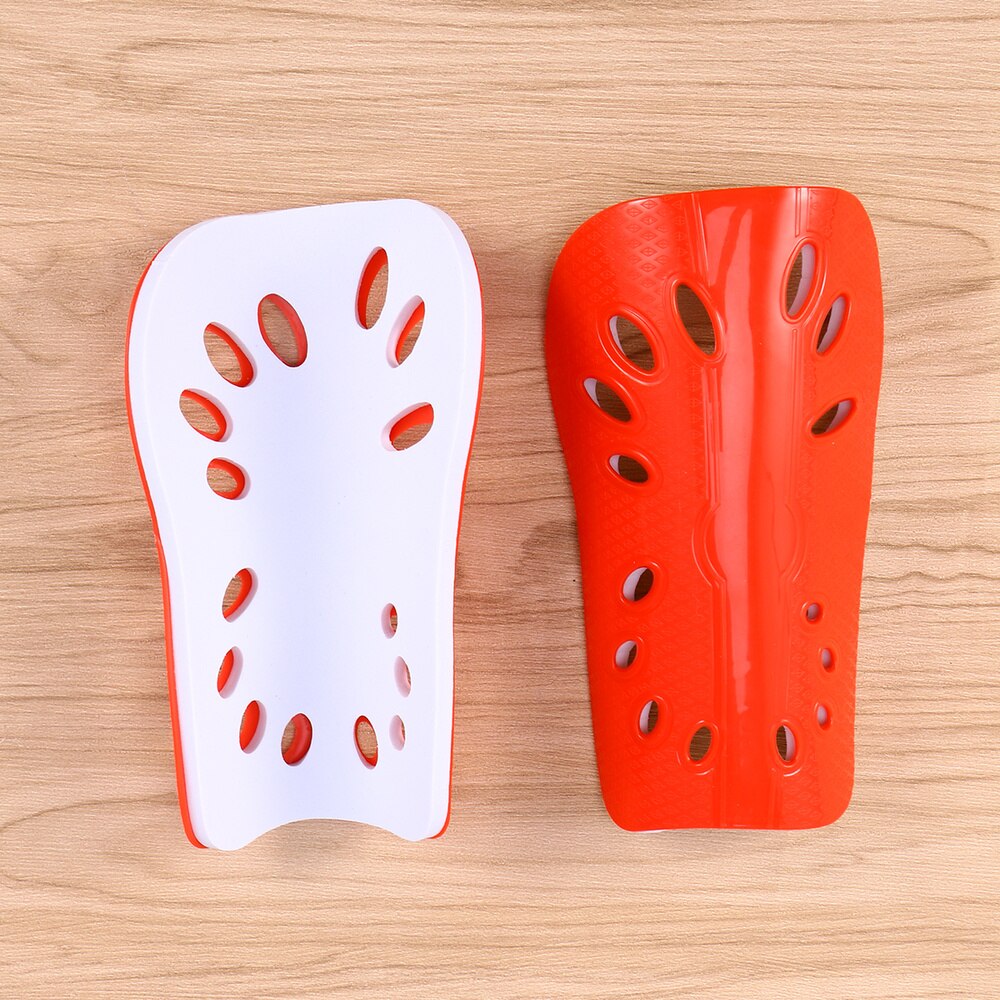 1 par leve respirável adulto bezerro equipamentos de proteção de equipamento de futebol para homem (branco)