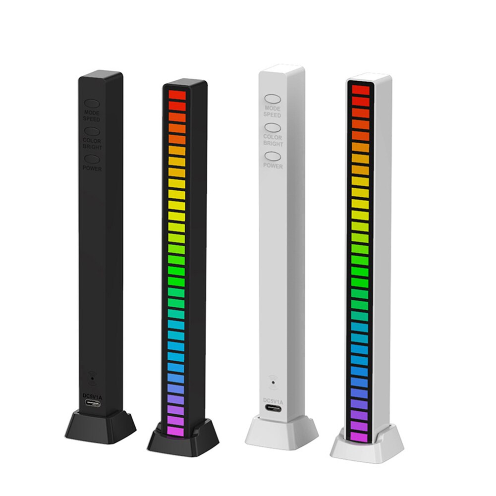 5v rgb-farblichter, 32 leds, sprachgesteuerte ambiente-lichtleiste für pickups, auto-lichtleiste, pickup-tischdekoration, party-dekoration
