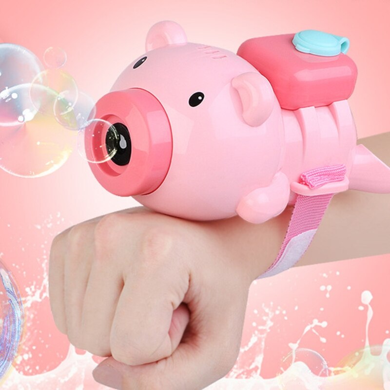 Macchina Per bolle macchina automatica Per bolle con liquido Per bolle un cinturino da polso oltre 600 bolle al minuto giocattolo soffiante Per bolle Per bambini Bo
