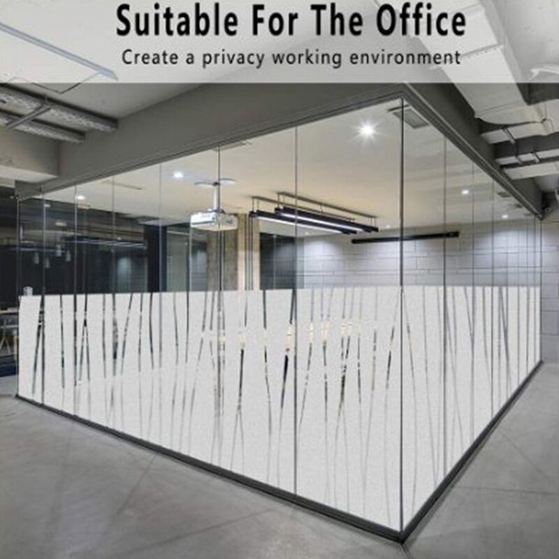 1 Meter Matte Streep Window Film Stained Glas Decoratieve Uv Sticker Privacy Frosted Zelfklevende Film Raamstickers Voor Glas