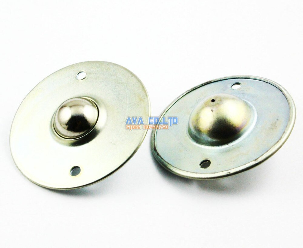 2 Pieces Flange Mount 1" Ball Transfer Bearing Unit Conveyor Roller Wheel