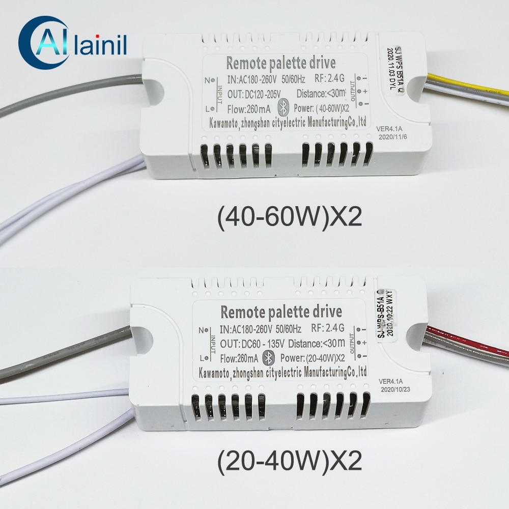 APP control LED transformer remote palette drive (20-40W)X2 (40-60W)X2 dimmable LED driver be used in chandeliers etc.