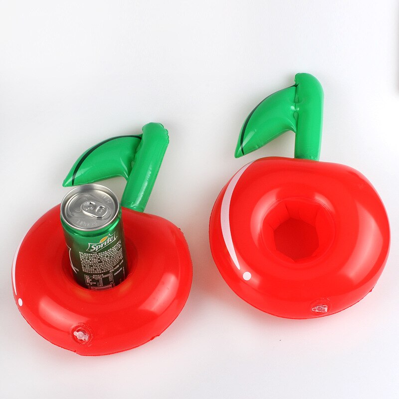 Rooxin oppustelig drink ølholder donut kirsebær kopholder til pool flyder svømmering drikkevare holder vand sjov fest adgang
