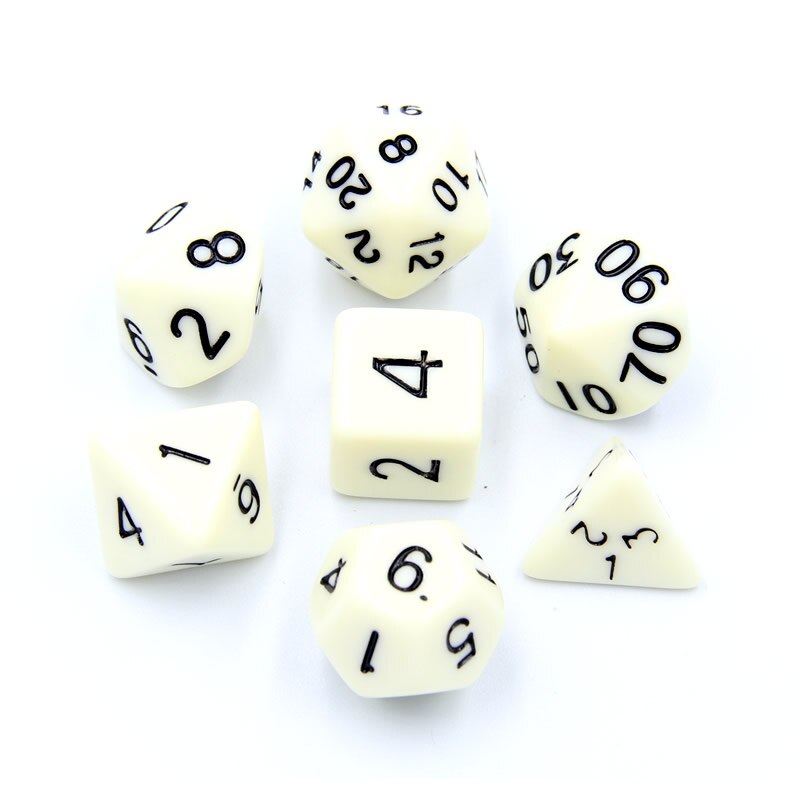 7PCS/SET Polyhedral Digital Dice Mixed D4 D6 D8 D10 D12 D20 DND Dice for RPG Role Playing Board Games: ss-02