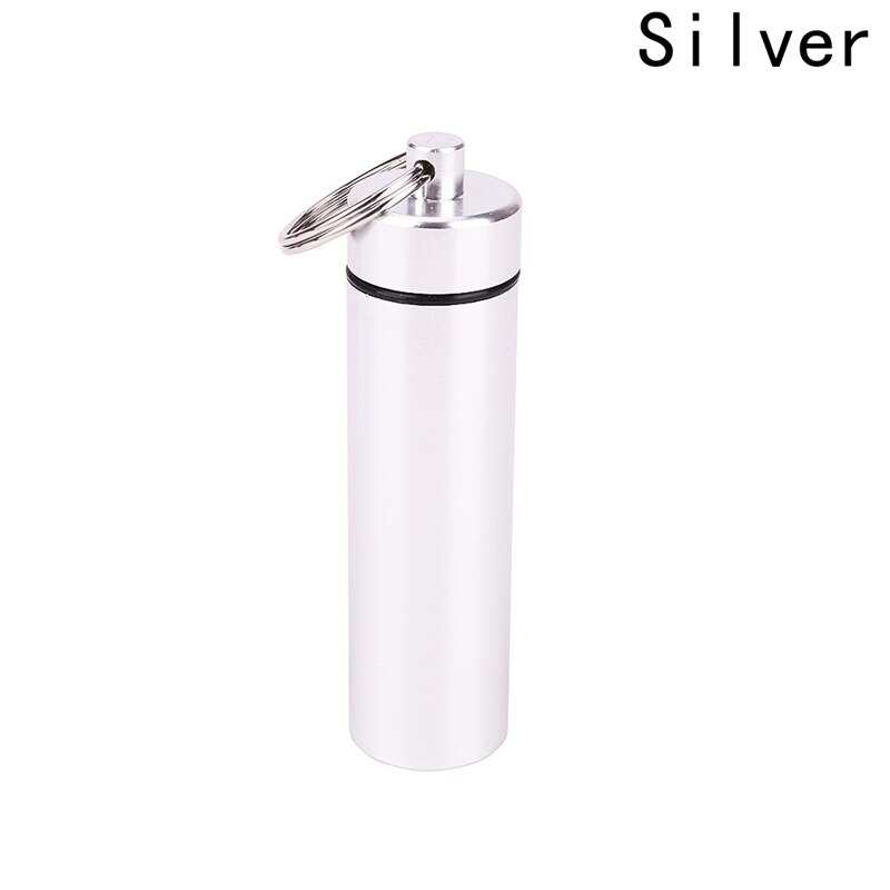 Mode Draagbare 1 stks Aluminium Metal Pocket Tandenstoker Houder met Sleutelhanger Reizen Sleutelhanger Tandenstoker Box: SV