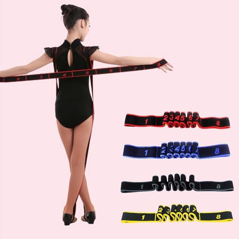 Yoga trekband riem polyester latex elastisch latijnse pilatesband weerstand dans oefening yogabanden fitness stretchen toilet  h1 w 4