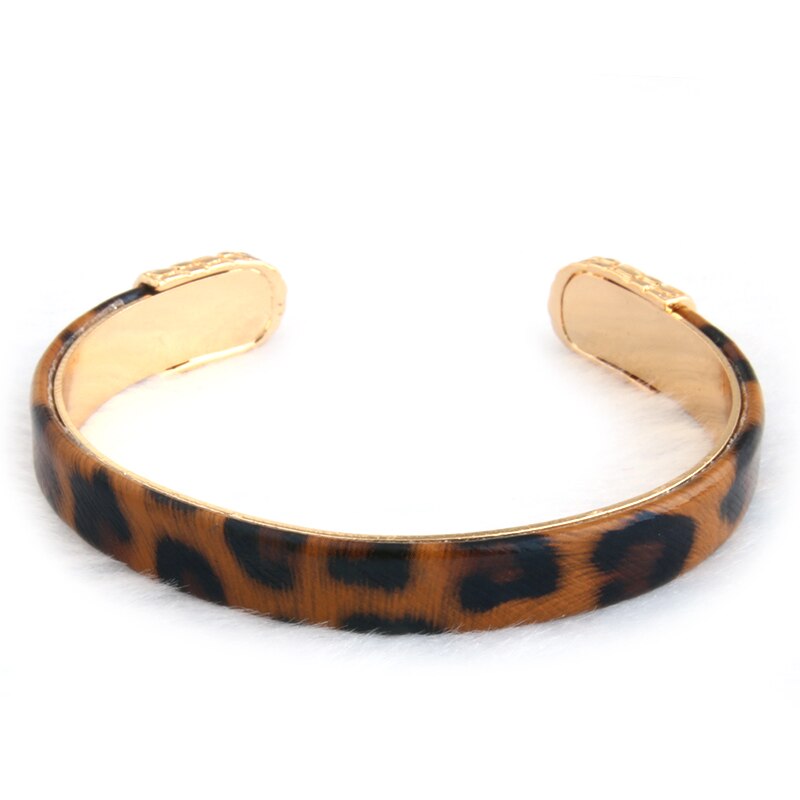 NeeFuWoFu Bracelets Coffee Leather Copper Tiger printing Bangles Woman Open Gradient Manual for National Charm Jewelry: Tiger coffee