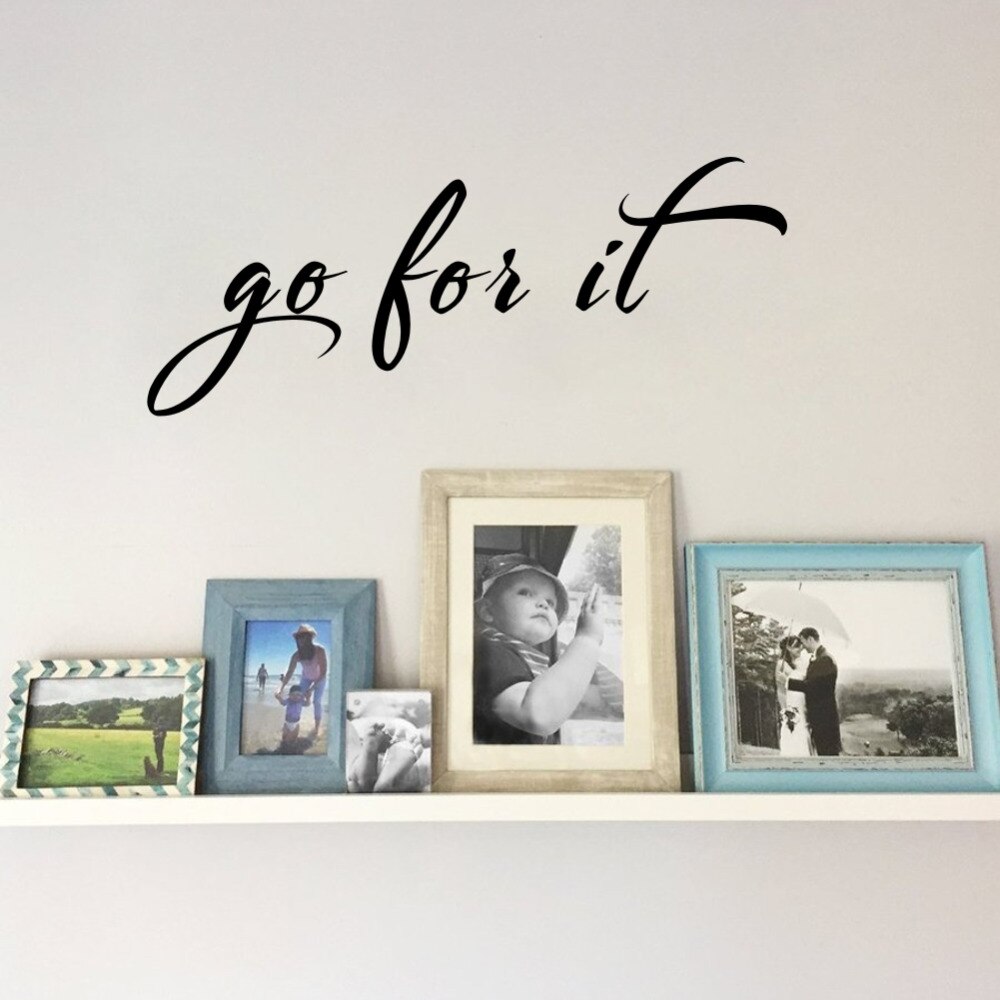Go For It Motivational Quote Vinyl Wall Decals Laptop Decal Decor Stickers