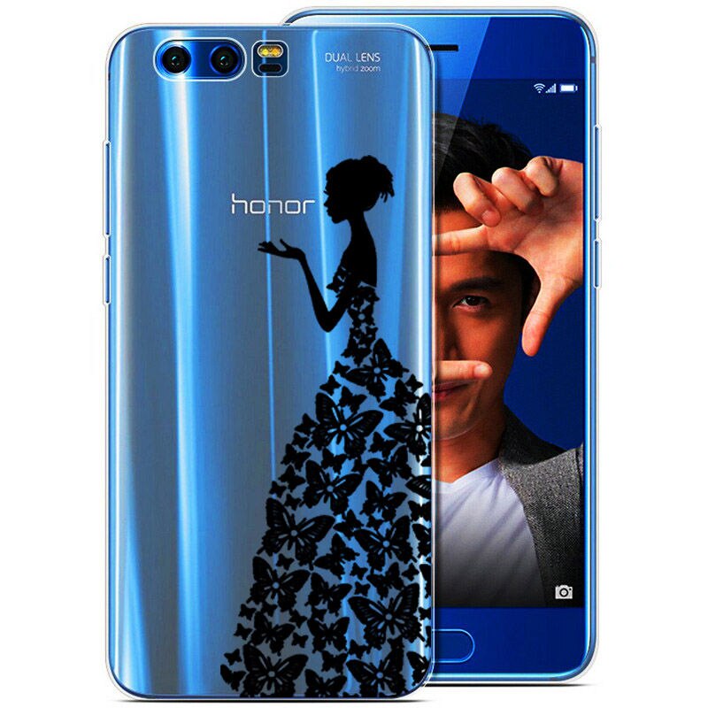 Arvin Silicone Case for Huawei Honor 9 Soft TPU Case for Huawei Honor 9 Premium Slim Crystal Clear Transparent Painting Fundas: 06