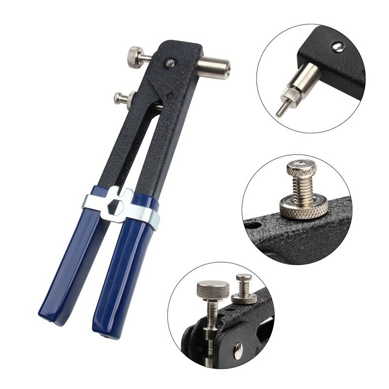 Blind Hand Klinknagel Noten Schroefdraad Insert Rivet Tool Klinkhamer Gun met Nutsert Klinken Huishoudelijke Reparatie Tools Set 86Pcs M3-M8