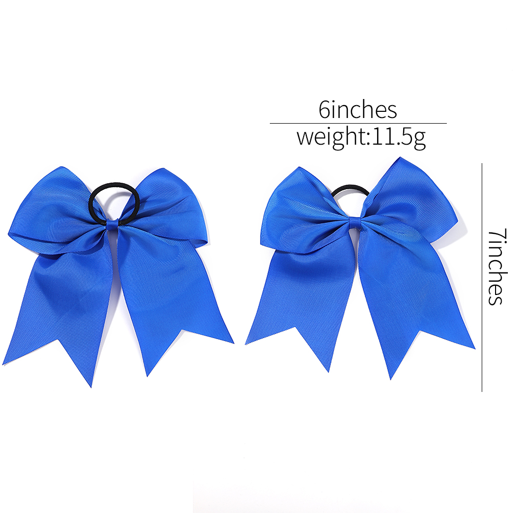 1 unidad de diademas con lazo grande de 6 pulgadas para niña, lazos elásticos para el cabello de Color sólido, cinta para el cabello con lazo, bandas de goma, decoración para la cabeza