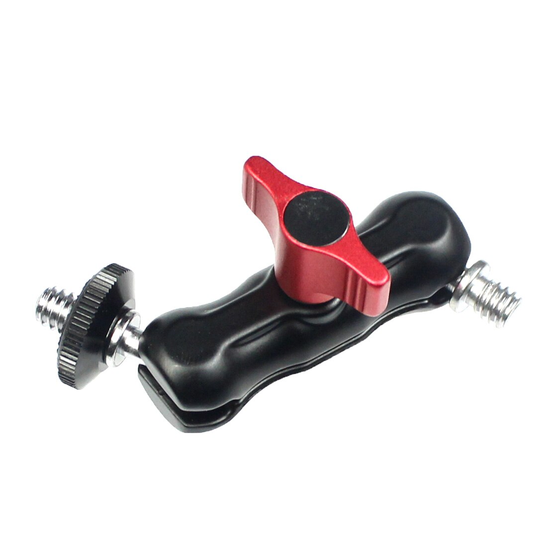 Chaussure chaude multifonction à double tête sphérique, pour trépied 1/4 pouces, bras magique, adaptateur Super pince articulé pour moniteur, lumière LED, appareil photo DSLR