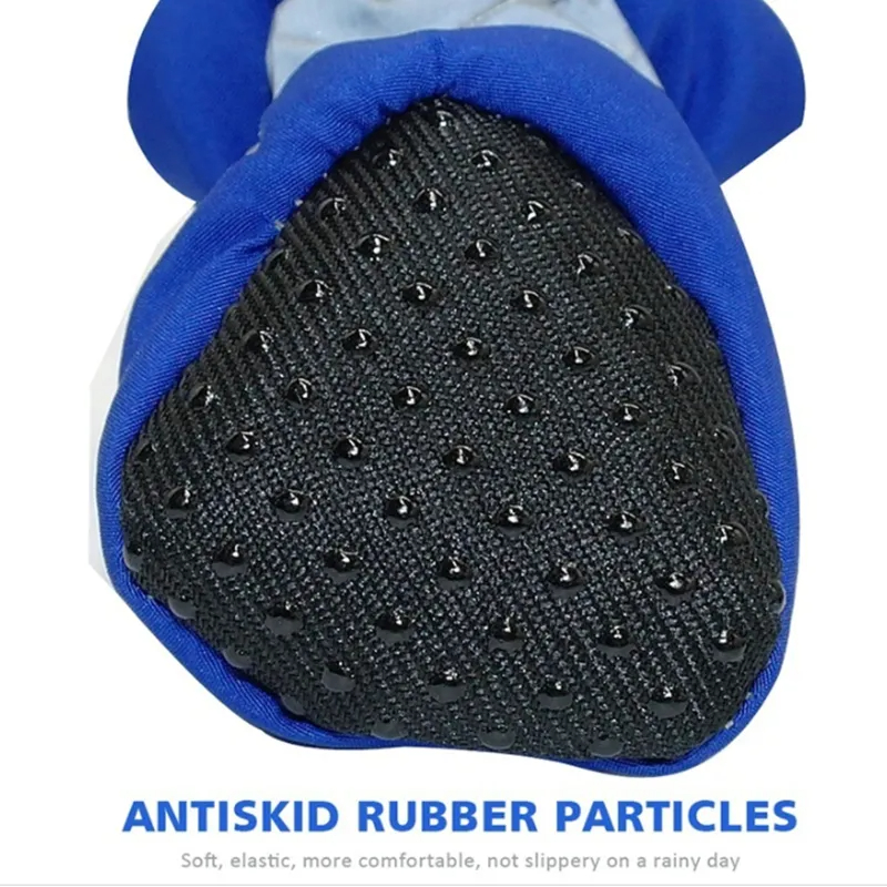 Chaussures imperméables pour animaux de compagnie, bottes de pluie anti-brûlure, chaussures pour chiens, chihuahua, petits chats, chiots et chiens, 4 pièces par ensemble