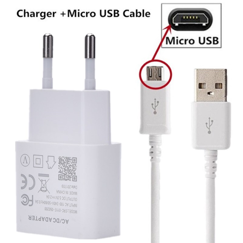 Fast EU Charger Adapter charging Type C Micro USB cable For Samsung galaxy A3 A7 A5 J7 NEO DUO Plus J1 J2 J3 J5 Wire: charger-1M micro usb