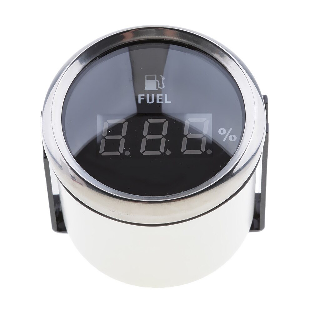 2&#39; 52mm Black Chrome Digital fuel level gauge (800-00124) 0-190ohm Signal Waterproof Dust-proof