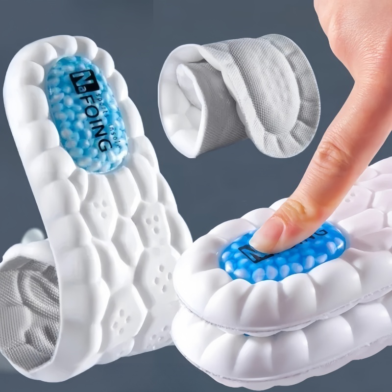 1 paio di solette sportivo morbide elasticità supporto per arco massaggio assorbimento degli urti per uomini ottimali donne cura del piede cuscinetti ortopedici