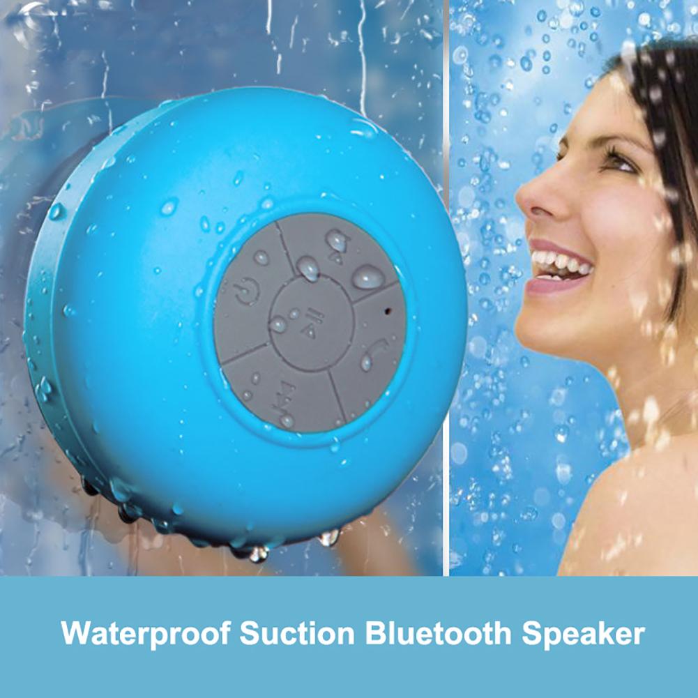 Waterdichte Draadloze Bluetooth Handsfree Mic Zuig Speaker Voor Badkamer Douche Ingebouwde Microfoon Zuignap Speaker