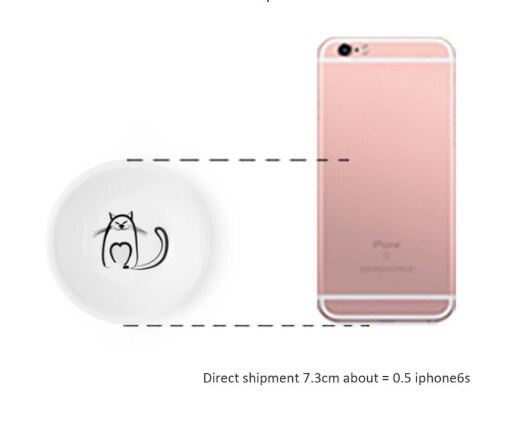 6pcs ceramic dinner plates sets cat plate Small Saucer Shape Mini Plate Ceramics Cartoon Dish Snack Plate Salad Dinner