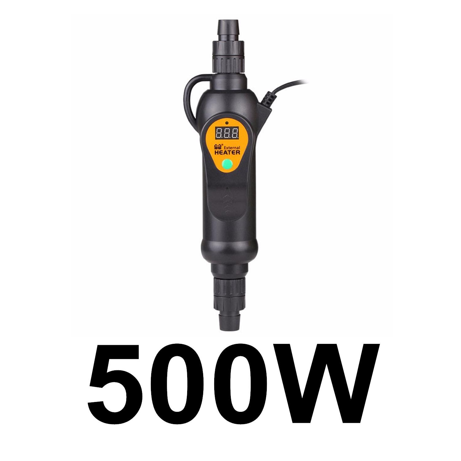 Calentador externo Digital para acuario, controlador de temperatura ajustable para tanque de peces, 220V, 300W, 500W: 500W / US Plug