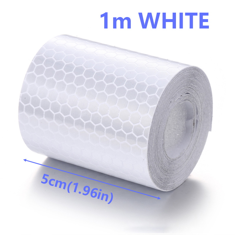 Reflecterende waarschuwingstape motorfiets veiligheidswaarschuwingstape rasterreflector reflecterende sticker accessoires auto styling sticker: Paars