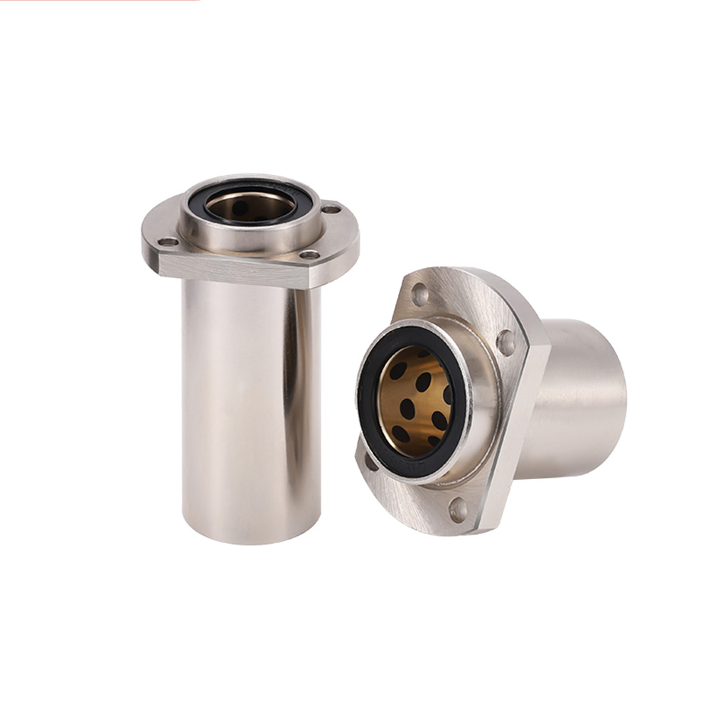 1pc LMHP LMHP8UU LMHP10UU LMHP12UU LMHP16UU LMHP20UU Flange Linear Bearing graphite copper sleeve for cnc part Linear shaft Rod