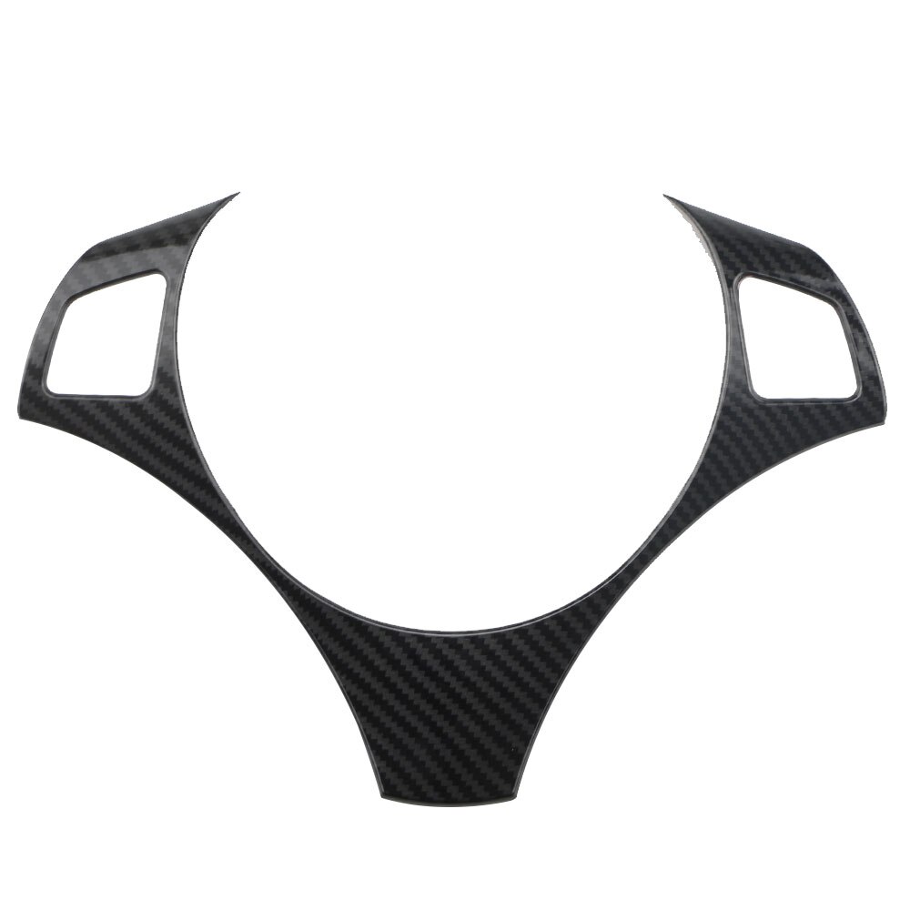 Cubierta decorativa para Panel de volante de coche, pegatina de moldura de fibra de carbono para BMW Serie 1, 3, E87, E90, E92, E93, 2005 -: Style 1