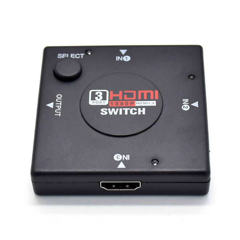HD 3 Input 1 Output Mini 3 Port HDMI-compatible Switch Female To Female Switcher Splitter Box Selector for HDTV 1080P