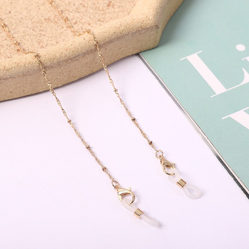 Glazen Strap Leesbril Opknoping Ketting Zonnebril Bril Holder Neck Cord Glazen Anti Metalen Ketting Twee Haken: 9