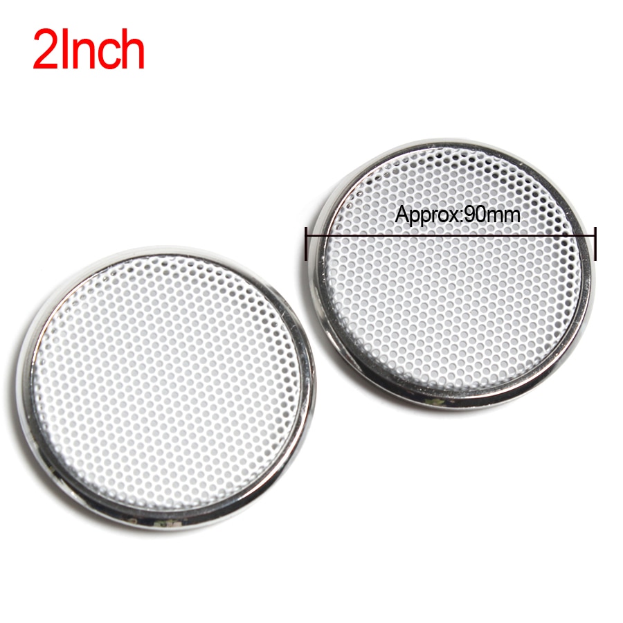 2PCS 1 inch 2 inch 3 inch Car Speaker Grill Mesh Enclosure Net Plastic Frame Protective Grille Circle Speaker Accessories