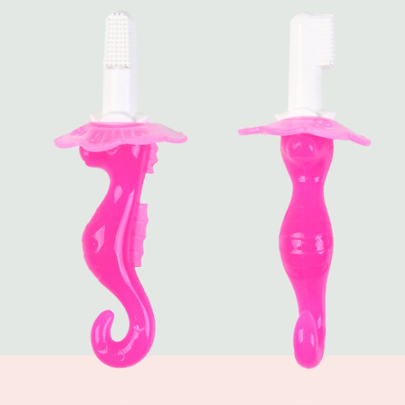 Seahorse Forma bebê Lactentes Crianças Macio Seguro Formação Escova de Dentes Escova de Dentes Crianças Mordedor Mordedor Crianças de Mascar